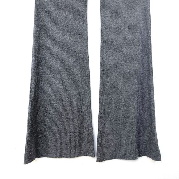 FAVORITE DAUGHTER NWT Knit Ribbed Wool Blend Flare Pants in Storm Cloud Size XL - Picture 6 of 11